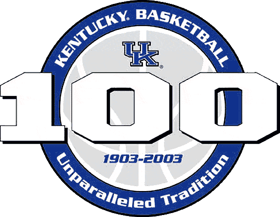 Kentucky Wildcats 2003 Anniversary Logo iron on paper